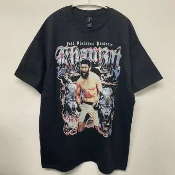 카무잣 치마예프 UFC MMA [ L 사이즈 ] 티셔츠 블랙