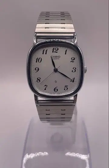 CASIO 빈티지 손목시계 사각형 쿼츠 배터리 교체 완료 실버