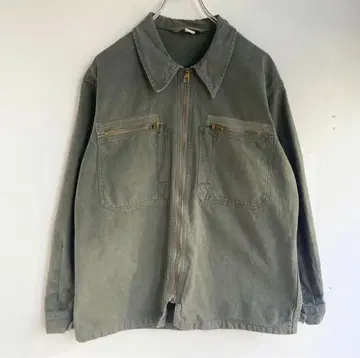 60s 프랑스군 메카닉 자켓 빈티지 구제 의류 밀리터리 의류