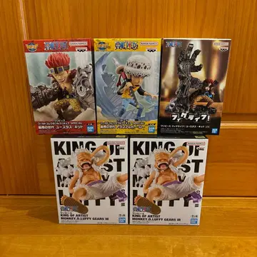 원피스 피규어 5개 세트 루피, 키드 2종, 로