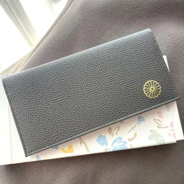 황궁 장지갑 지갑 그레이 소가죽