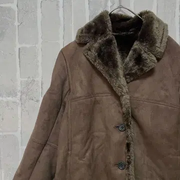 archive 스웨이드 자켓 블루종 퍼 시크 스타일 Y2K 그런지 M