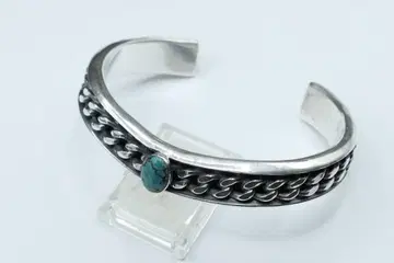 새상품급 BIG HAND 터콰이즈 뱅글 팔찌 빅핸드