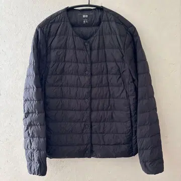 울트라 라이트 다운 블랙 여성용 L 사이즈 유니클로 블랙