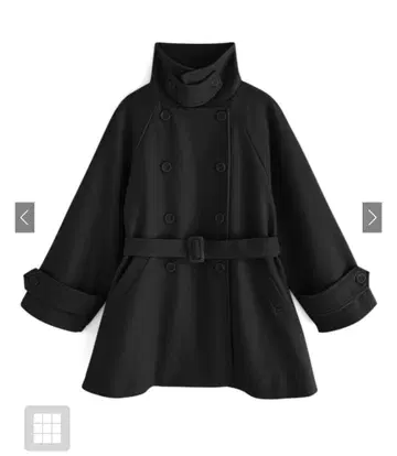 fo1762 GRL 페이크 울 코트 블랙