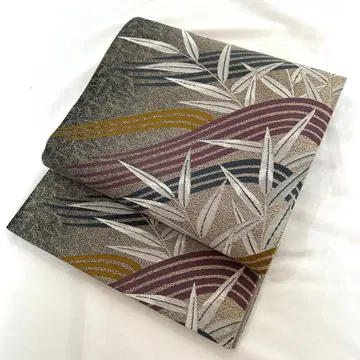 후쿠로 오비 순수 실크 육통 길이 433 중고품