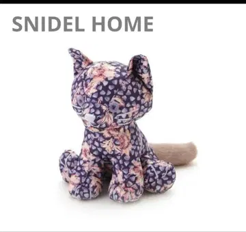 SNIDEL HOME(스나이델 홈) 고양이 봉제 인형 블루 퍼플