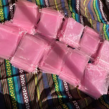 오간자 복조리 196개 세트 기프트용 랩핑 봉투 / 16 x 11cm