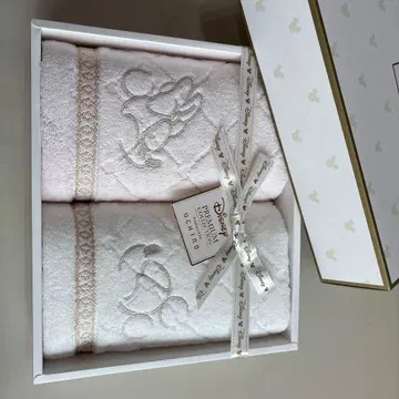 Disney 타월 2장 세트 기프트 박스 포함