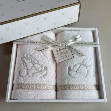 Disney 타월 2장 세트 기프트 박스 포함