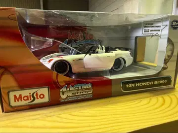 S1613 새상품 마이스토 1:24 혼다 S2000 화이트 오픈카