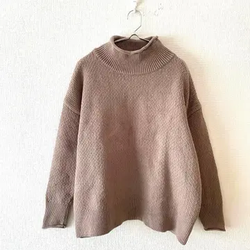 [스튜디오 클립] 니트 스웨터 면 혼방 하이넥 긴팔 캐주얼 F