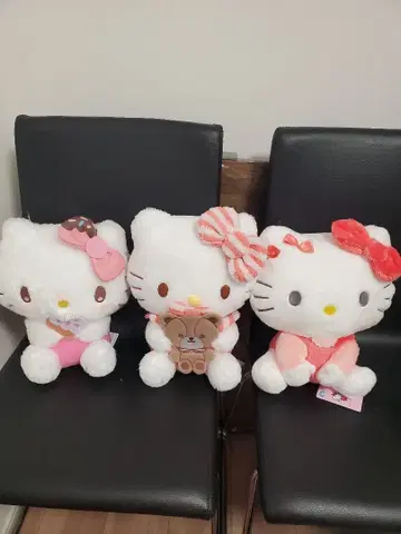 [16일까지 기간 한정] 헬로키티 봉제 인형 3체 세트
