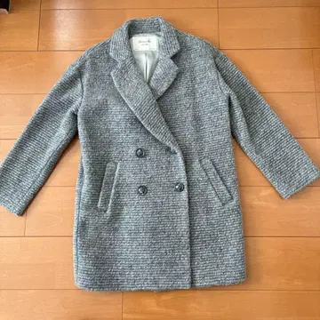 Spick and Span 그레이 더블 하프 코트