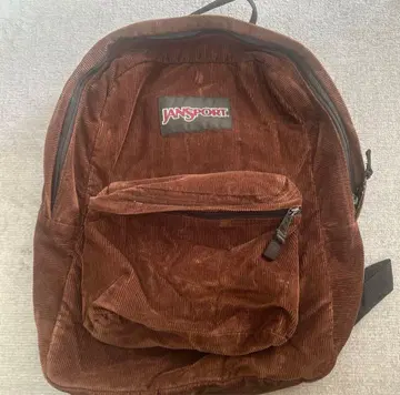 Jansport 코듀로이 백팩 브라운