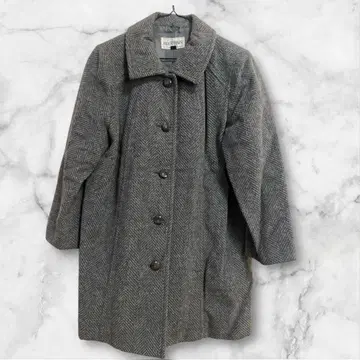 새상품급 헤링본 코트 아우터 그레이 롱 코트