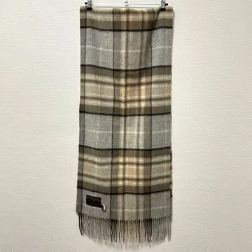 TWEED MILL 트위드밀 울 머플러 대형 체크 무늬