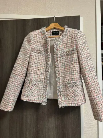 라메 트위드 자켓 & 스커트 세트