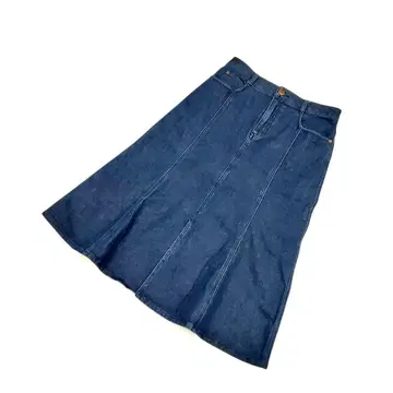 23구 데님 머메이드 앞 슬릿 데님 스커트 46 사이즈 8913