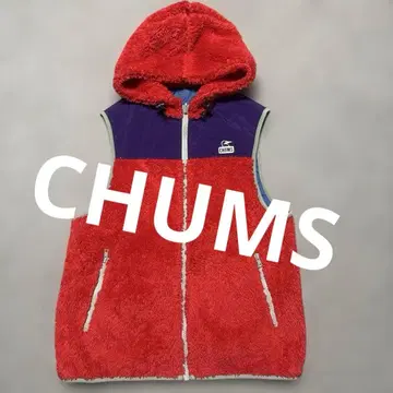 CHUMS 후드 부착 리버서블 베스트 M 사이즈
