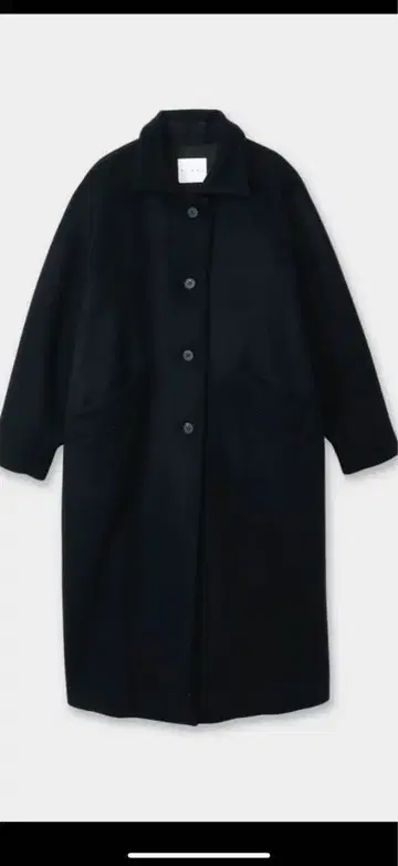 cinoh 치노 블랙 롱 코트 울 이번 시즌