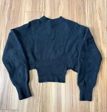 UN3D. 울 캐시미어 니트 숏 니트