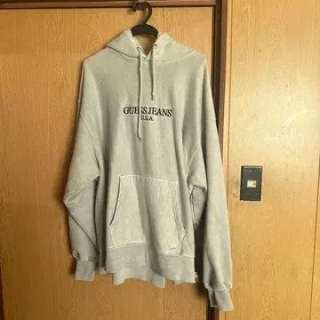 GUESS JEANS 그레이 후드티