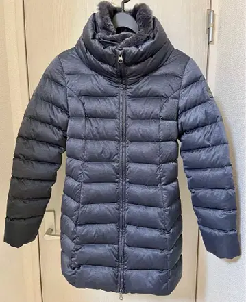 HETREGO 후드 부착 다운 자켓 다크 그레이