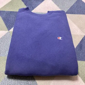 90s 챔피언 라벤더 리버스 위브 자수 택 XL USA제