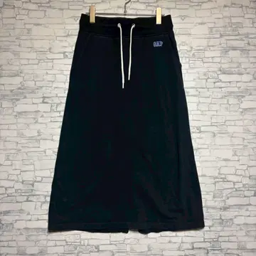 GAP 드로우 스트링 타이트 스커트 블랙 S 사이즈