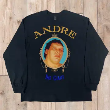 앙드레 더 자이언트 WWE 프로레슬링 [ XL 사이즈 ] 긴팔 블랙