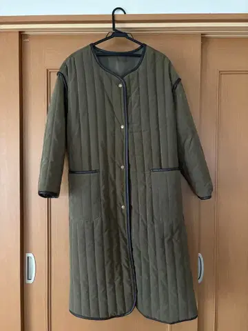 퀼팅 자켓 롱 코트