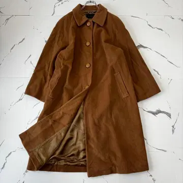 캐시미어 100 스텐카라 코트 A라인 오버 사이즈 카멜