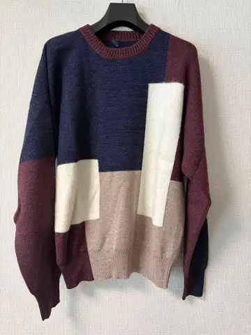 시착만 한 상품 OAMC 패치워크 니트 스웨터 L 사이즈 OAMC