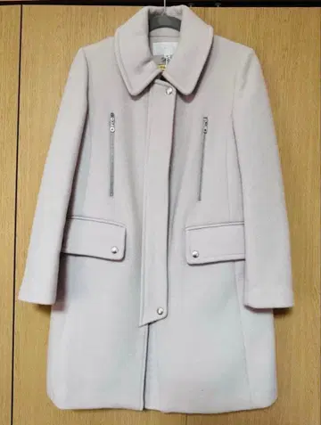 JILLSTUART 코트 스탠칼라 울 집업 멜톤