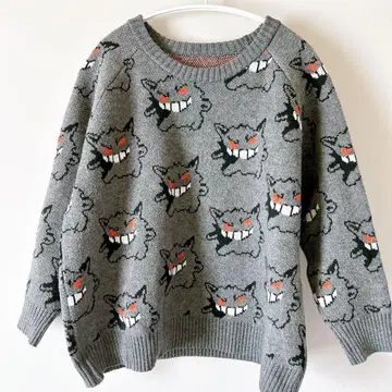 포켓몬 겐가 니트 가디건 긴팔