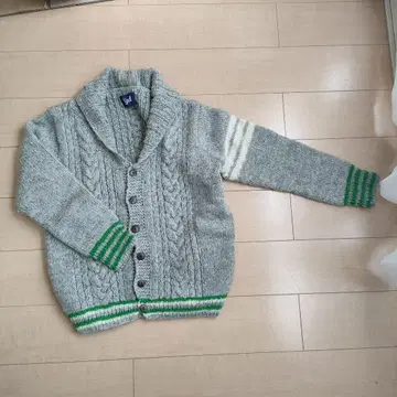 Yul 울 100% 케이블 짜임 가디건