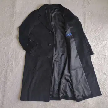 giovanile 체스터 코트 롱 울 캐시미어 블랙 빅 사이즈