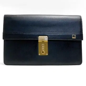 dunhill 던힐 세컨드 백 클러치백 블랙 금 이탈리아제