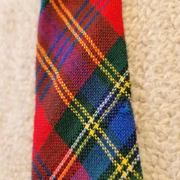 타탄 체크 넥타이