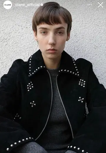 CLANE SUEDE STUDS BLOUSON 사이즈 2