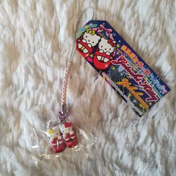 지역 한정 키티 요코하마 한정판 빨간색 신발 끈 스트랩 레어