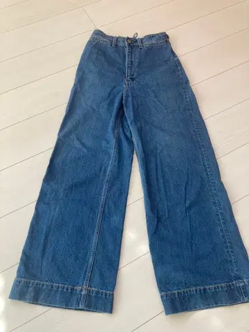 AZUL by MOUSSY 부츠컷 와이드 데님 M 인디고 블루