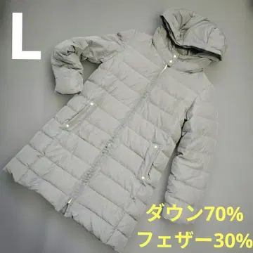 m.f.editorial 다운 코트 L 롱 다운 골드 블랙