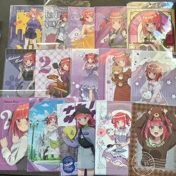 5등분의 신부 나카노 니노 클리어 파일 묶음 판매