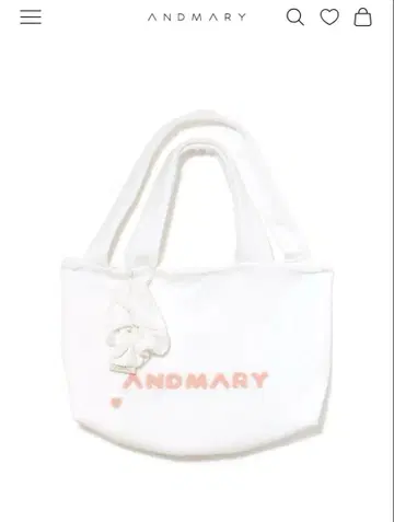 Milky pile tote bag with chouchou White