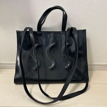 dirty six 라지 바디백 블랙