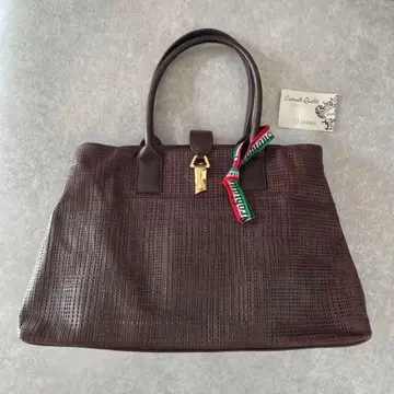 새상품급 orobianco 오로비안코 천연 가죽 토트백 이탈리아제