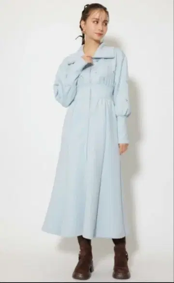 rienda 플라워 모티브 맨투맨 원피스