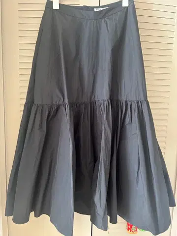 plage 블랙 롱 스커트 사이즈 38